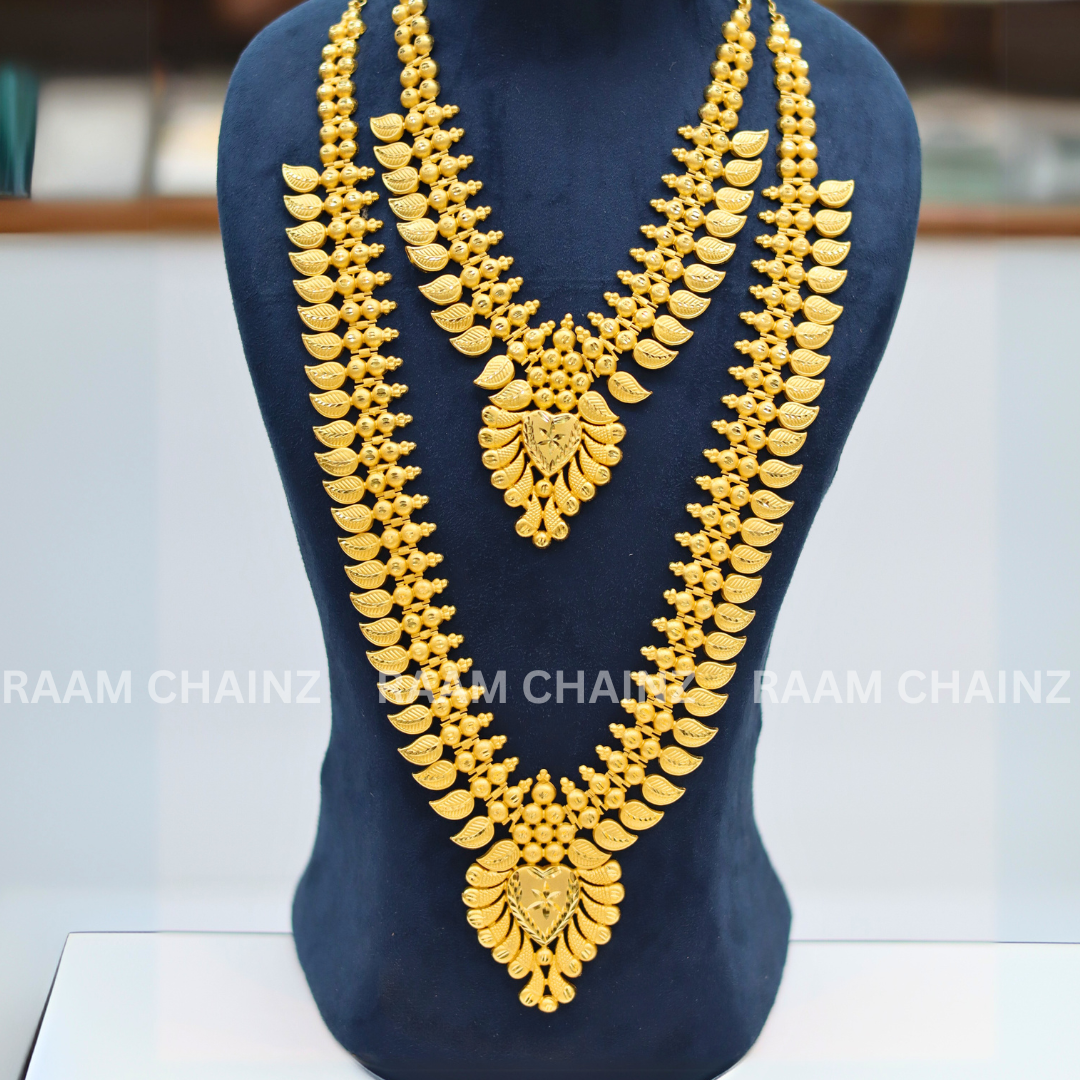 Kerala Forming Haram Combo Set 2 Line (Mango Leaf)
