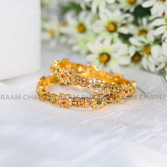 Sun Flower Stone Antique Bangles
