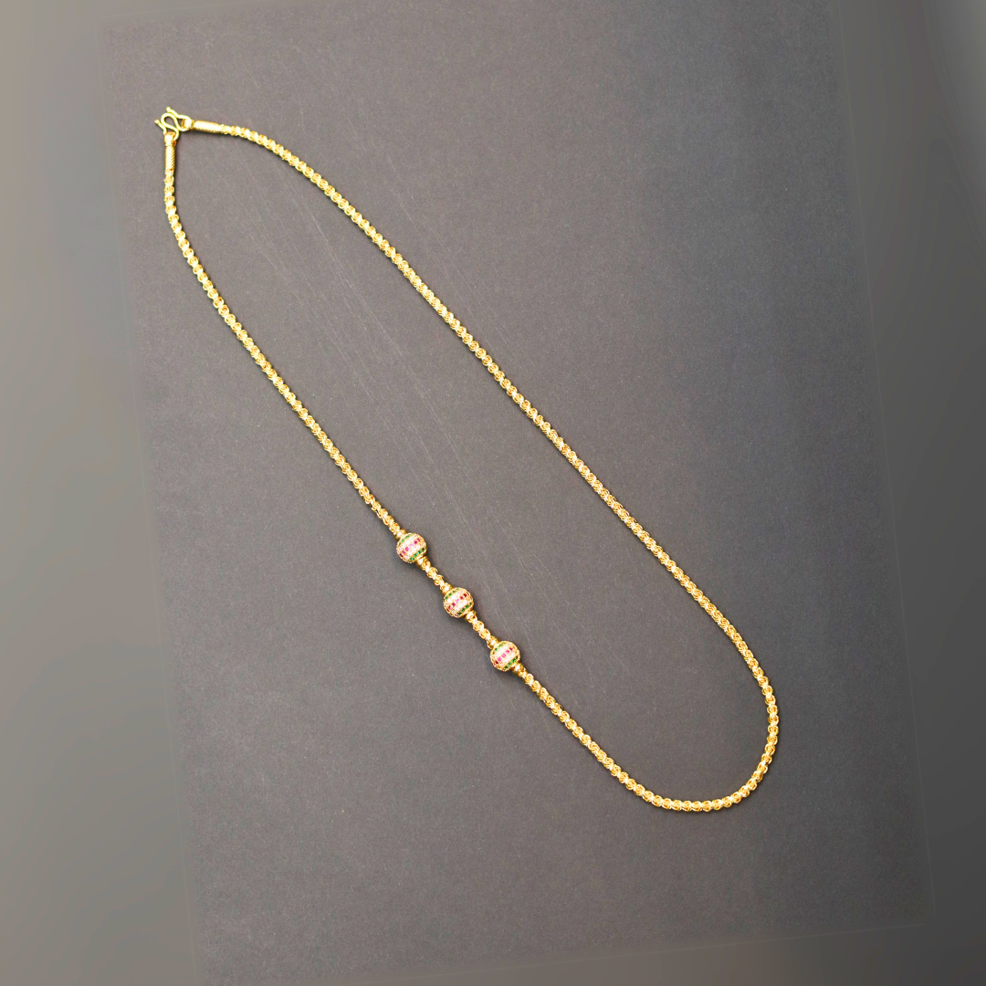 3 AD Balls Mope Multi Color Chain