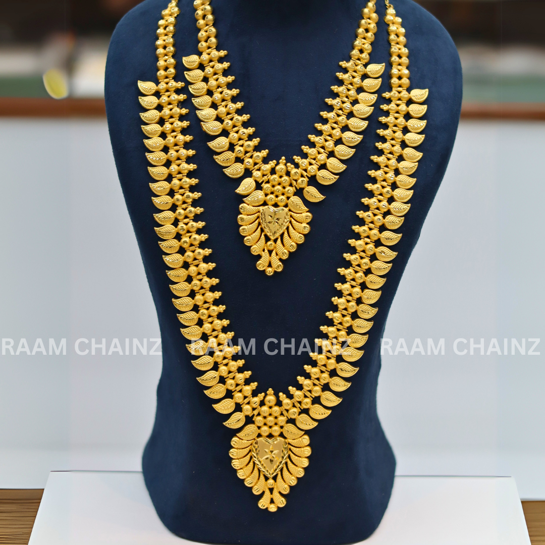 Kerala Forming Haram Combo Set 2 Line (Mango Leaf)