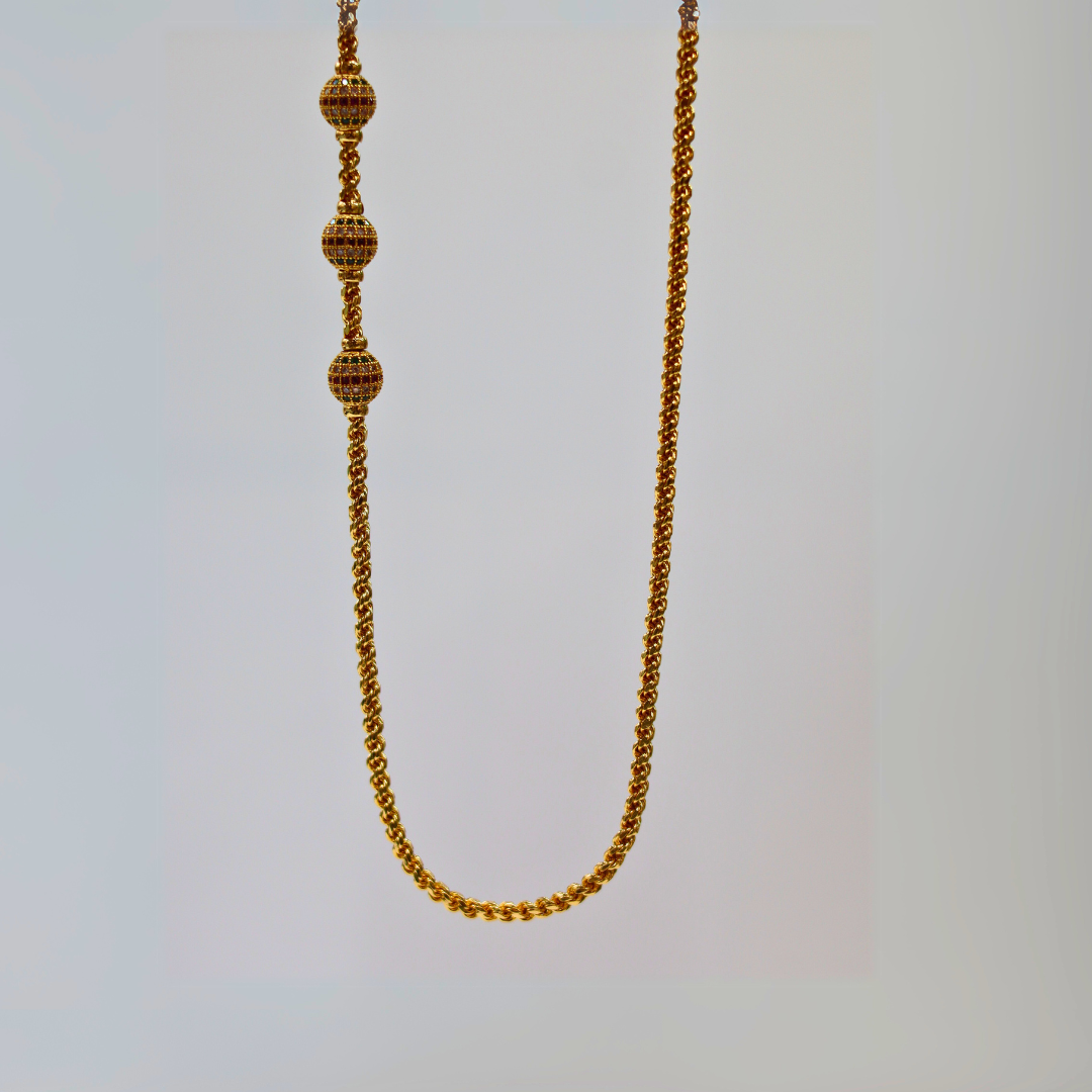 3 AD Balls Mope Multi Color Chain