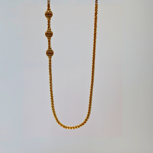 3 AD Balls Mope Multi Color Chain