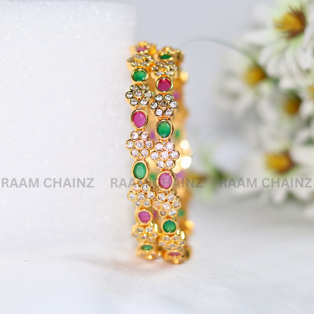 Antique Flower Bangles