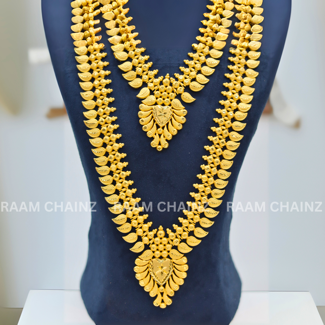 Kerala Forming Haram Combo Set 2 Line (Mango Leaf)