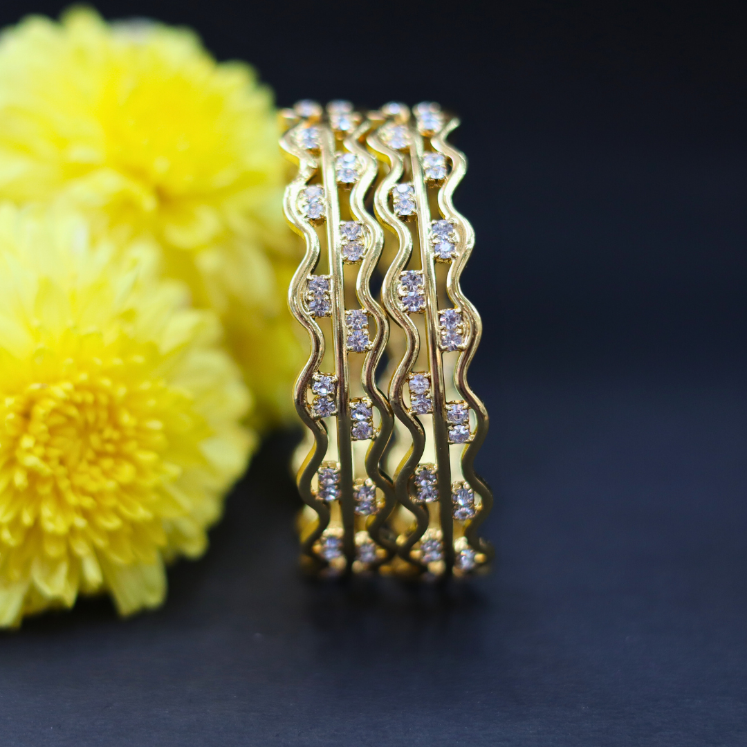 Baby Neli White Stone Bangles