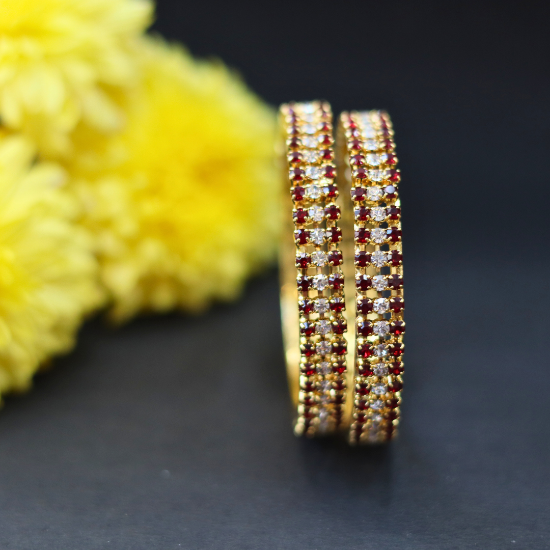 Baby Stone Bangles 2+1