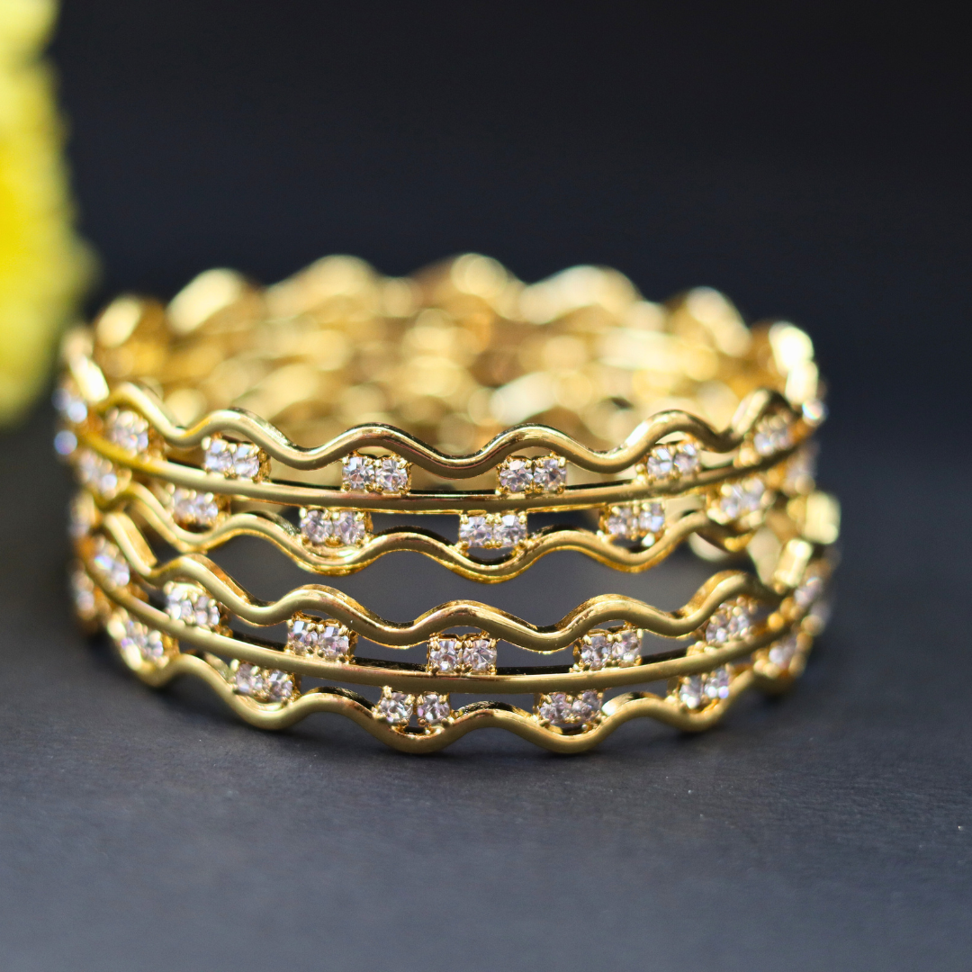 Baby Neli White Stone Bangles