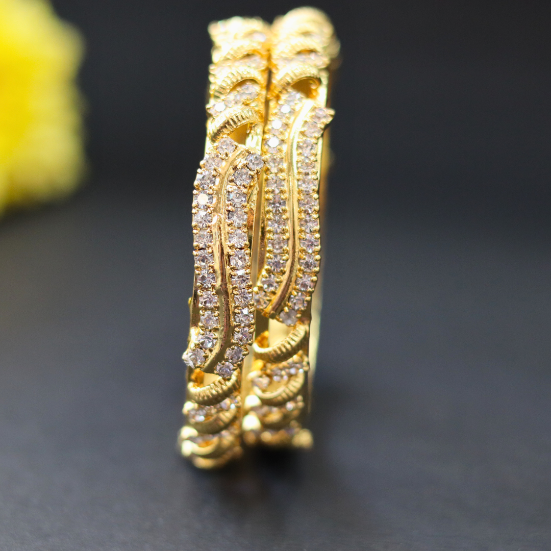 Baby S White Stone Bangles