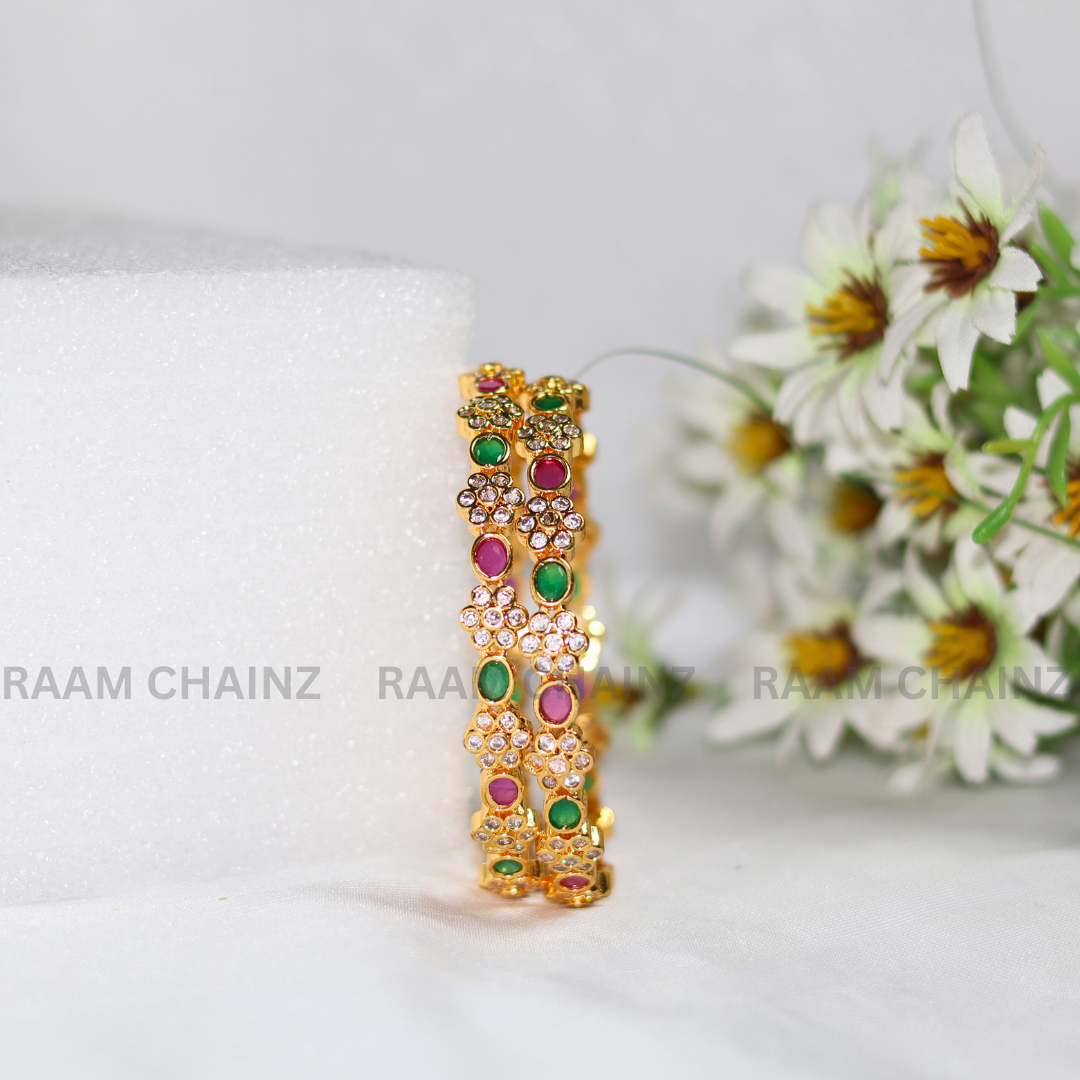 Antique Flower Bangles