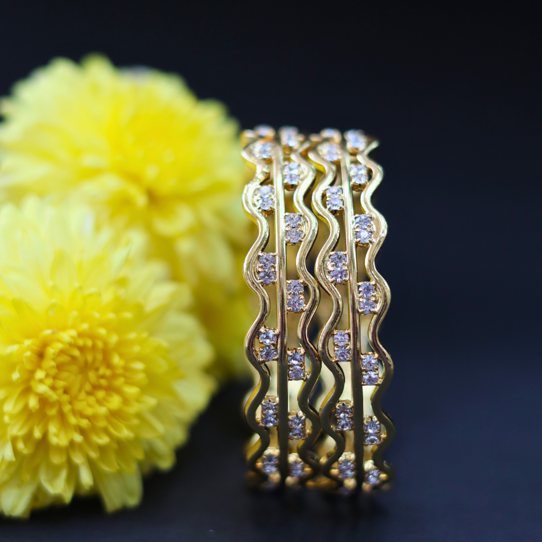 Baby Neli White Stone Bangles